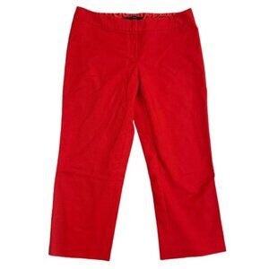 Tahari Red Low Rise Cropped Pants - Size 6